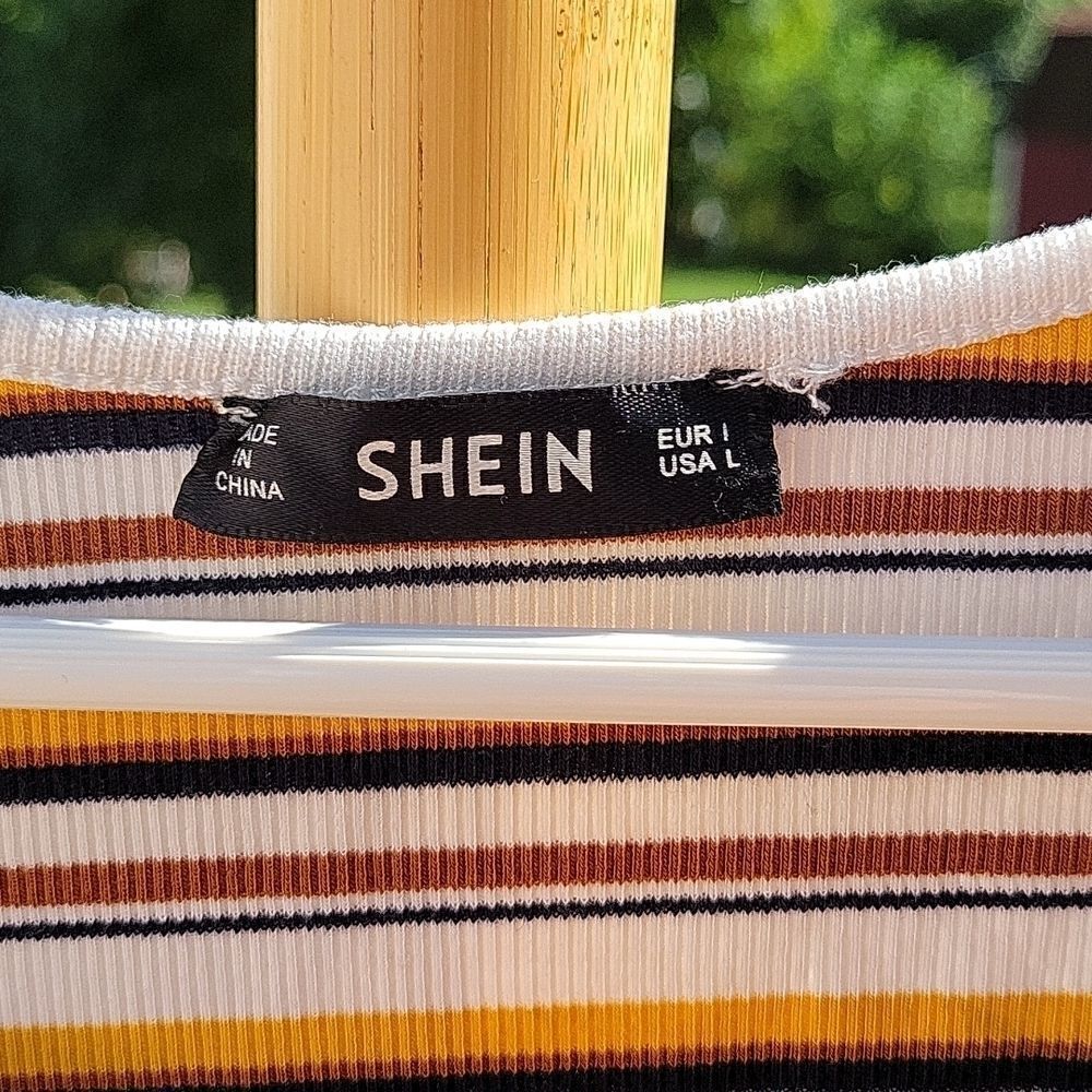 Shein Striped Top size L - Picture 2 of 4
